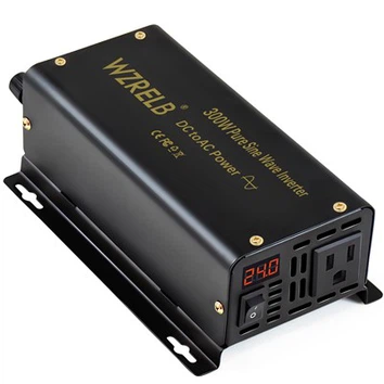 Inversor de onda senoidal pura de 300 W - 24 VCC a 110/120 VCA (60 Hz)